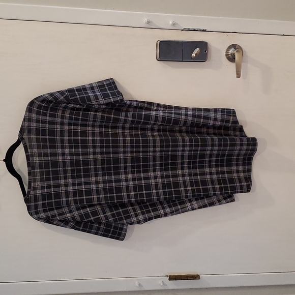 LuLaRoe Black and White Plaid Tunic XS - Picture 5 of 5